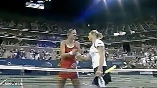 Kim Clijsters vs Lindsay Davenport 2003 US Open SF Highlights [upl. by Euqirdor220]