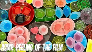 ASMR Peeling Off the Film Relaxing sounds Satisfying video 4 [upl. by Ecneralc]