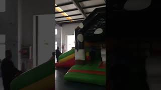 Cow Inflatable Bouncy Castle With Slide [upl. by Fusuy]