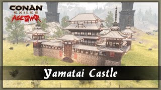 HOW TO BUILD A YAMATAI CASTLE SPEED BUILD  CONAN EXILES [upl. by Coray]