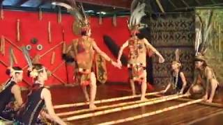 Monsopiad Kadazan Traditional Fast Bamboo Dance [upl. by Leelahk693]