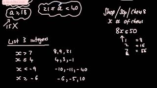 GCSE Maths  Inequalities 1 Notation number lines and listing integers Foundation Higher [upl. by Charley871]