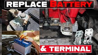 Car Battery Dead Here is How to Replace a Car Battery amp Terminals Like a Pro [upl. by Chilt559]