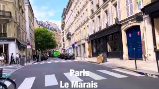 Paris city walks Le Marais Paris France 4K [upl. by Inness]