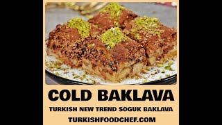 Cold Baklava – Turkish Trend Cold Baklava Recipe – Soguk Baklava [upl. by Ennaeirrac95]