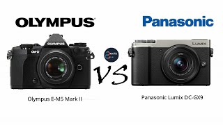 Olympus EM5 Mark II VS Panasonic Lumix DCGX9 [upl. by Nedyarb]