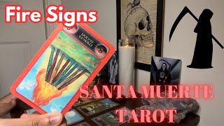 FIRE SIGNS 🔥 STOP FORCING IT ☠️ Santa Muerte Tarot NOVEMBER 2024 [upl. by Lamond]