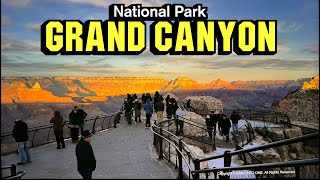 Grand Canyon National Park Walking Tour amp Sunset View 2024 🇺🇸 Arizona Travel Guide 4K HDR [upl. by Ylelhsa]