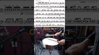 Snare drum solo Cirone No1 [upl. by Eenaffit]