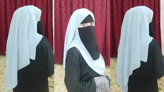 Saudi NiqabHijab Tutorial  How To Wear Saudi Niqab In Different Style  Full Coverage Hijab Style [upl. by Neron]