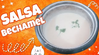 Como Hacer Salsa Bechamel con harina de Trigo Bechamel para Pasticho [upl. by Adnavoj]