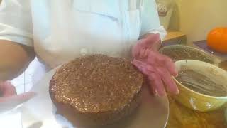 Icing a German Chocolate Cake [upl. by Maibach]