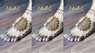 Leg Mehndi Design Easy amp Simple For Beginners Pair Wali Mehandi Ka Dizain Pero Ki Mehndi Ke Design [upl. by Artenehs218]