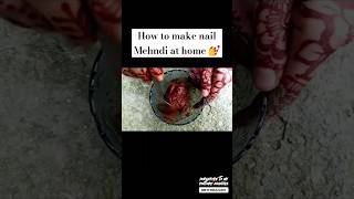 HOW TO MAKE NAIL MEHNDI AT HOMENATURAL amp LONG LASTINGDARK STAIN NAIL MEHNDIBY IQRAS DELICACIES [upl. by Alyse]