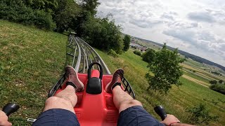 Wiegand Alpine Coaster Bobbahn Donnstetten 2023 POV Onride [upl. by Vesta839]