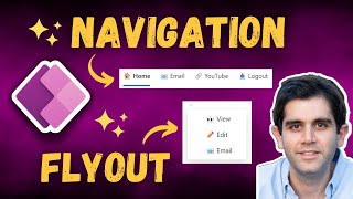 Build Power Apps Navigation amp Flyout Menus with Modern Tab List control 🚀 [upl. by Giulia982]