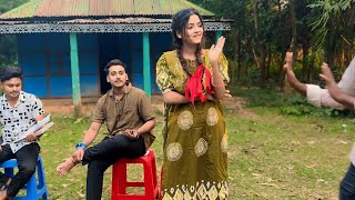 আরোহীর শুটিং দেখতে এসেছে মিরাজ ।new natok shooting video [upl. by Nyrmac]