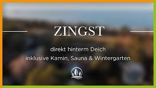 Zingst  direkt hinter dem Deich  mit Kamin Sauna und Wintergarten  Immobilienmakler MV [upl. by Akinat962]