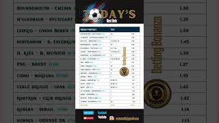 Monkeys predictions for tomorrow games🎯😎 tips footballbetting dailyodds sportsbetting shorts [upl. by Roda]