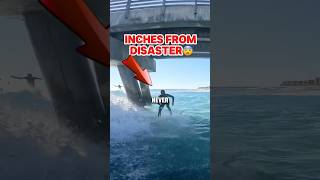 I Thought It Was OVER😨🙏… viralvideos shortsviral shorts surfing beach ocean viral scary [upl. by Opalina790]