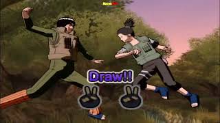 Naruto Shippuden Ultimate Ninja 5 Might Guy vs PTS Shikamaru 2 Rounds [upl. by Kornher]