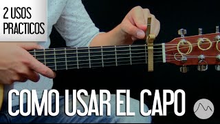 quotComo Usar el Capo en la Guitarraquot 2 usos prácticos  Aprende guitarra [upl. by Sedaiuqlem870]