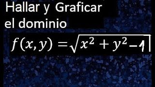 Gráfico y dominio de una función real de variable vectorial [upl. by Engleman]