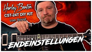 Bernd´s HB DIY Kit Teil 7  Sattel einbauen Halsstab Saitenlage und Oktavreinheit einstellen [upl. by Consuelo]