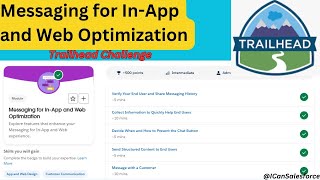 Trailhead  Messaging for InApp and Web Optimization icansaleit09 apex [upl. by Sterling]