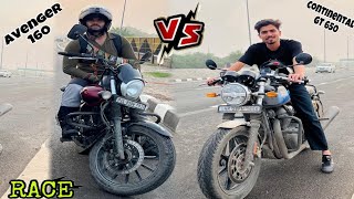 “GT Continental vs Avenger 160 Race 😱😳 with rohitpariyarvlogs07  Riding vlog 2024 [upl. by Nihcas]