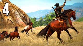 TAMING WILD HORSES  Red Dead Redemption  Part 4 [upl. by Kostman]