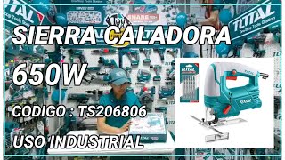 SIERRA CALADORA 650W TOTAL TOOLS TS206806 [upl. by Nnairam]