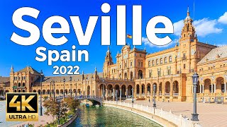 Seville 2022 Spain Walking Tour 4k Ultra HD 60 fps  With Captions [upl. by Nibbs743]