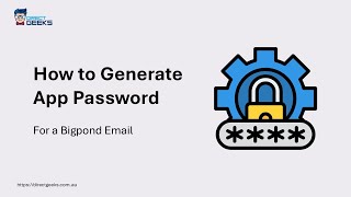 Bigpond Email Unlock App Password Fast Direct Geeks Guide [upl. by Gawain]