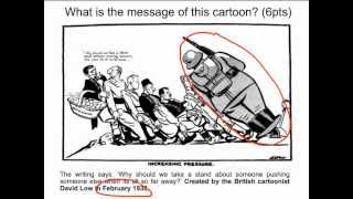 WW2 Appeasement  Cartoon Analysis Increasing Pressure [upl. by Vandyke]