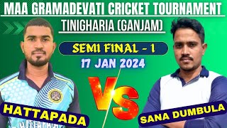 🛑LIVE  MAA GRAMADEVATI CRICKET TOURNAMENT2024  MATCH 13  HATAPADA vs SANA DUMBULA [upl. by Monarski]