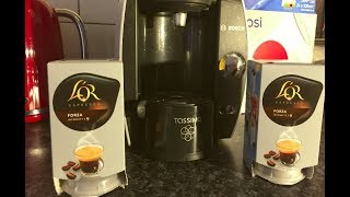 How to use Bosch Tassimo Coffee Maker  Tassimo Espresso React intensity 9 [upl. by Nyladnohr999]