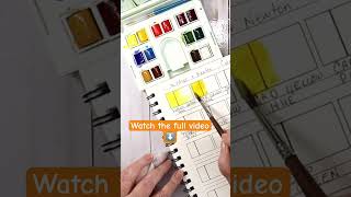 Winsor and Newton Cotman swatching and Review [upl. by Leopoldine282]