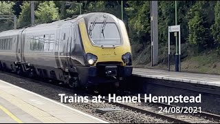 Trains at Hemel Hempstead 24082021 [upl. by Norrv]