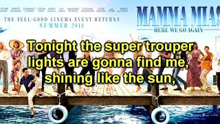 Mamma Mia Here We Go Again  Track 24  Super Trouper InstrumentalKaraoke [upl. by Handal]