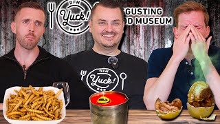 Testar dom äckligaste maträtterna i världen  Tillbaka på Disgusting food museum [upl. by Zedecrem]