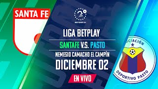 SANTA FE VS PASTO  EN VIVO  LIGA BETPLAY [upl. by Pauli]