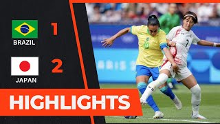 Brazil vs Japan 1  2  Women Olympics Football 2024 Highlights [upl. by Marney]