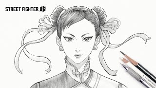 如何畫春麗 春麗  How to draw ChunLi  Street Fighter  ChunLi  drawing tutorial  動漫  遊戲  畫畫教學 [upl. by Inigo]