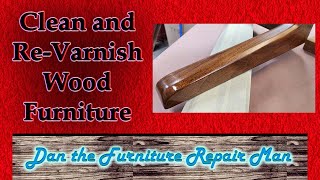 Restoring Wood furniture by Cleaning and ReVarnishing [upl. by Moulton648]