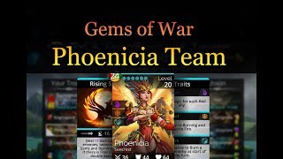 Phoenicia Team  Gems of War [upl. by Leciram]