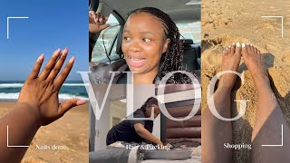 VLOG  Trip preps  Nails  Hair  Shopping  more  South African YouTuber [upl. by Liw206]