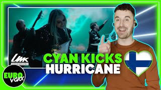 CYAN KICKS  HURRICANE REACTION  UMK 2022  Finland Eurovision 2022 [upl. by Ilrahc]