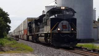 WABASH 1070 Heritage Locomotive in New Baden IL [upl. by Airbmac351]