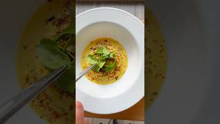 MISO SWEET CORN RAVIOLO WITH FURIKAKE AND FRESH BASIL recipe chef pasta food [upl. by Minoru]